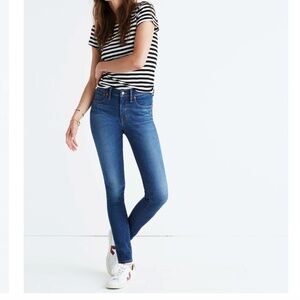 Madewell 9" Mid-Rise Skinny Jeans in Patty Wash